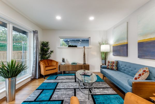 Natural Light Galore in this Living Room