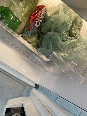 Drawer in fridge