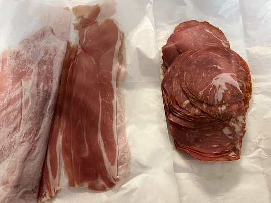 prosciutto & capicola - 1/2 pound of each