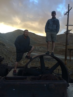 Old generator components at London Mine on Mosquito Pass.