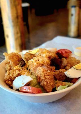 Chicken and shrimp salad, $11.99