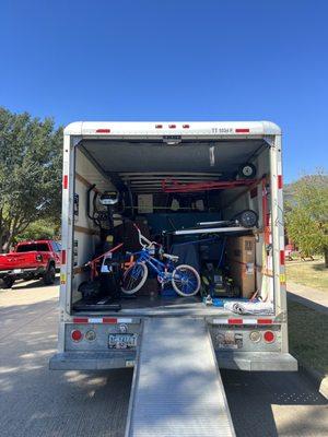 Loaded 20ft truck going from Allen to Mansfield