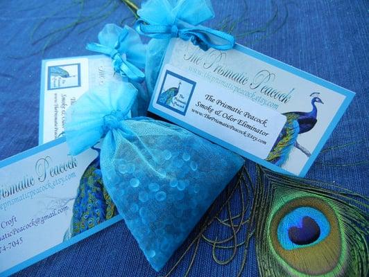 Smoke & Odor Eliminator Scented Aroma Bead Sachets, party favors, wedding favors, air fresheners by The Prismatic Peacock