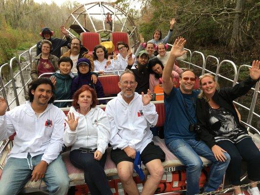 Fun with Captain Jerry and lots of guest alligator hunting in the Swamp