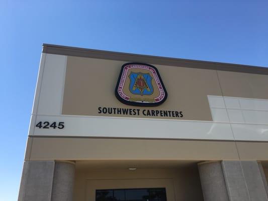 Member entrance in front of training center