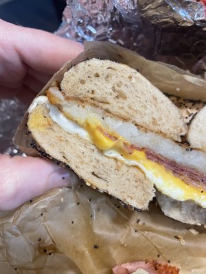 "Taylor ham" egg and cheese