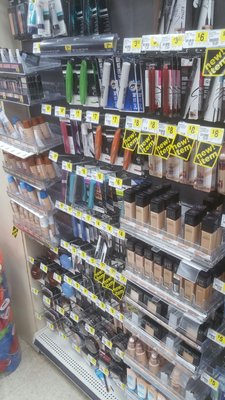 Makeup showing the price-range of the store.