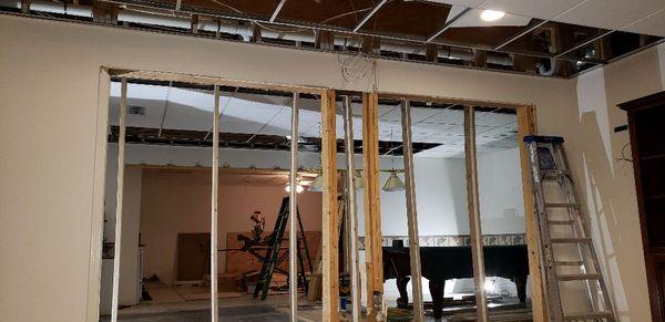 Load bearing walls removed