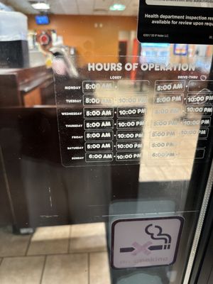 Store hours