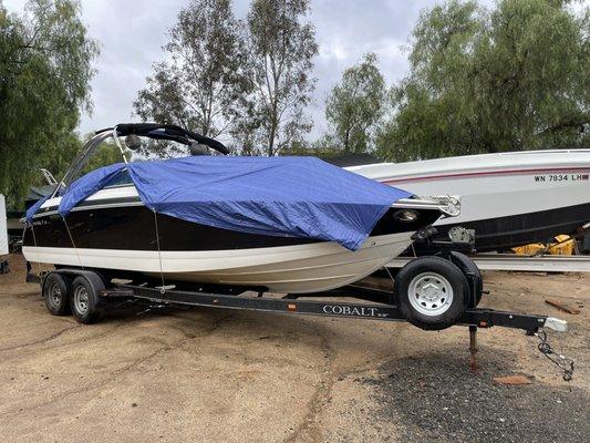 Covered the boat very well during the rains!!!