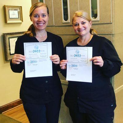 We have the Best Dental Hygienist's around and are now certified to administer local anesthesia.