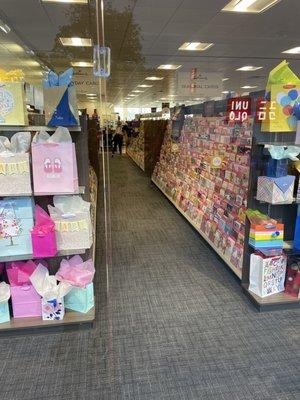 Hallmark cards section