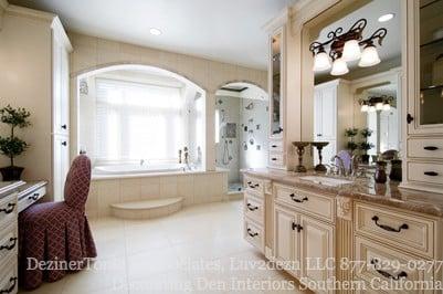 Luxury Master Bathroom Remodeling - Interior Design and General Construction Services - Design Build Firm - Deziner Tonie