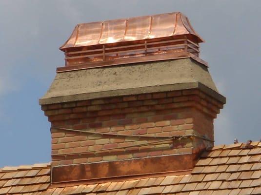 Multi-Flue Copper Cap- call for details