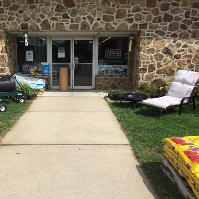 Our store front as seen from the parking lot. We are located on Route 100 right past Birchrun Road.