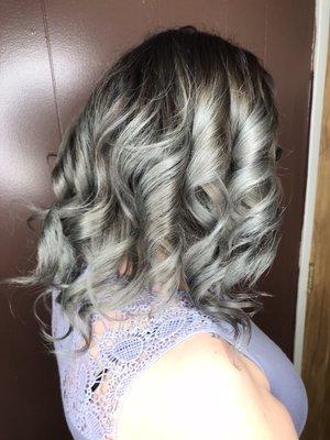 Silver pearl ombre