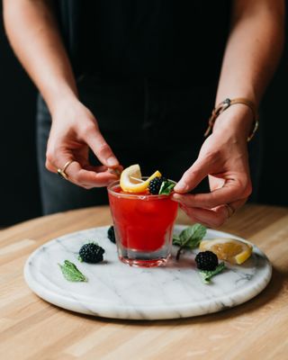 "What's Up, Doc?" - Summer Specialty Collection. LEMONADE + BLACKBERRY + MINT. Photo Credit: Bradley Moss Photography