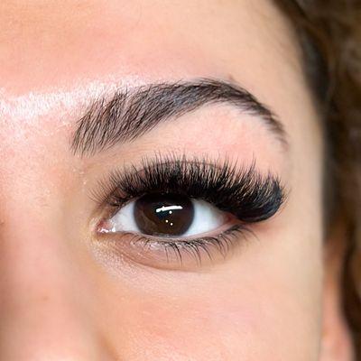 Volume eyelash extensions by Rachel at lashes by Katie & skincare in Bethesda