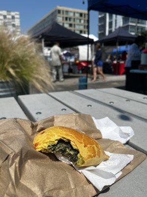 Spinach empanada