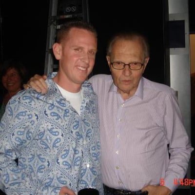 Owner Jeremy Bailey with Larry King