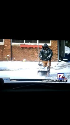 Sidewalk snow removal