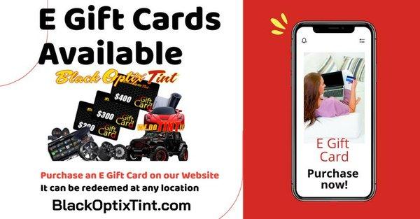 E Gift Cards Available.