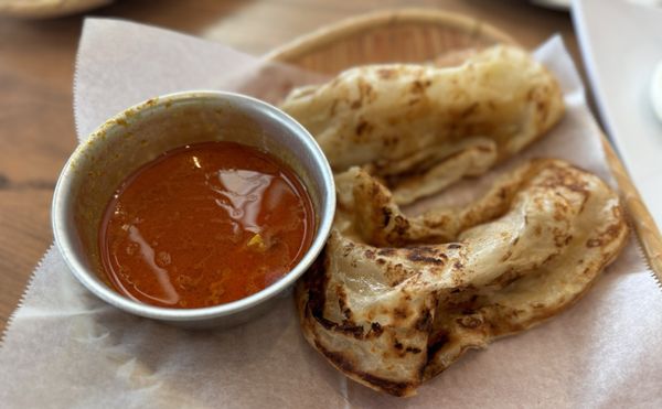 Roti Canai w/Curry Sauce