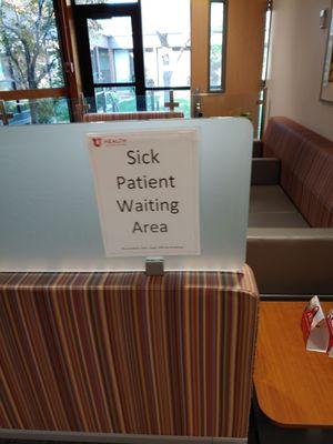 Sick Patient Waiting area