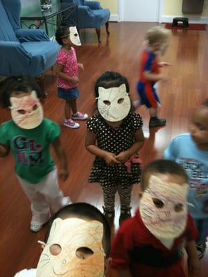 Kids are excited !!!! They made masks