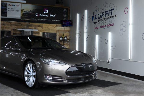 Tesla Paint Protection in Tampa.