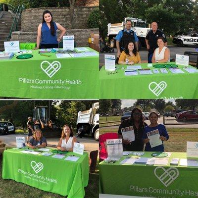 Our outreach staff at National Night Out on August 6, 2019.