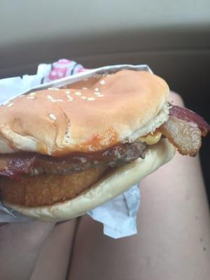 Western Bacon Cheeseburger. They never look the photos but still tasty