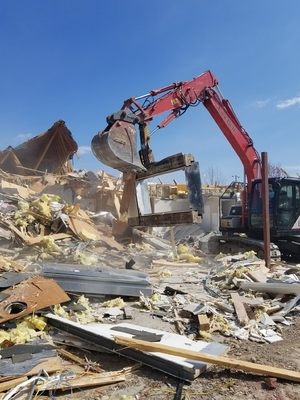 Bank demolition