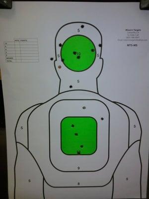 Good grouping for a first timer.