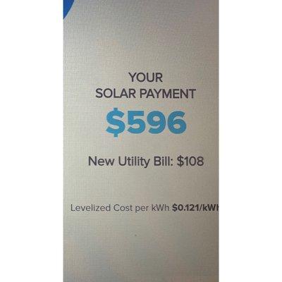 Look at how much our clients electricity bill decreased just by going solar.