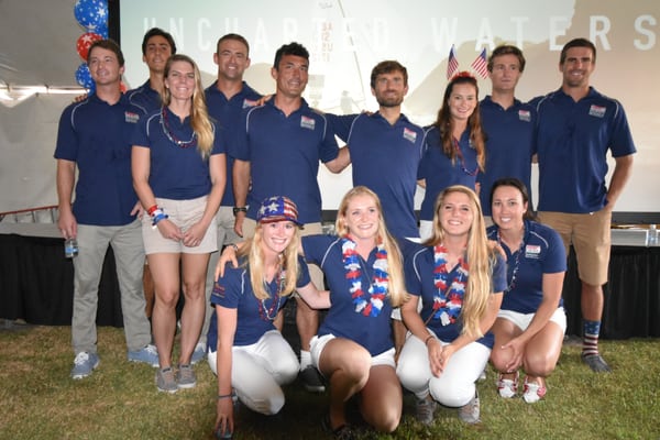 USA Olympic Sailing Team at HYC the day before leaving for Rio