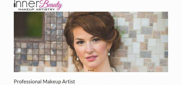 Here's some web design that we did for a makeup artist in Franklin TN.