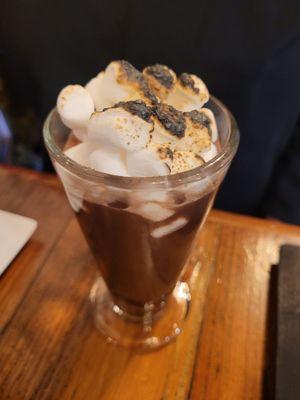 Boozy hot chocolate