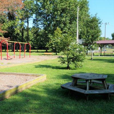 more playground and seating