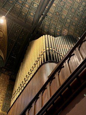 Organ pipes.