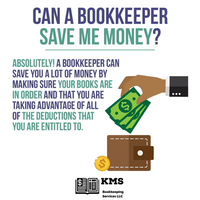 Hire our bookkeeping services and save money on your taxes.