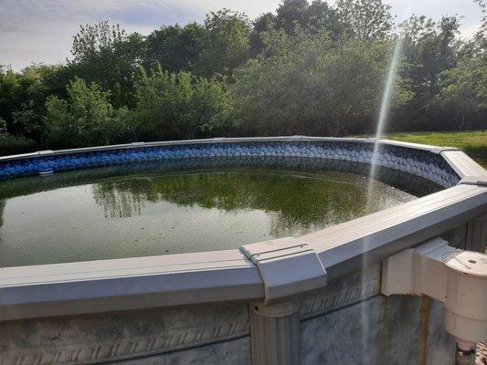 $580, 5 days and this pool looked exactly as it was uncovered.