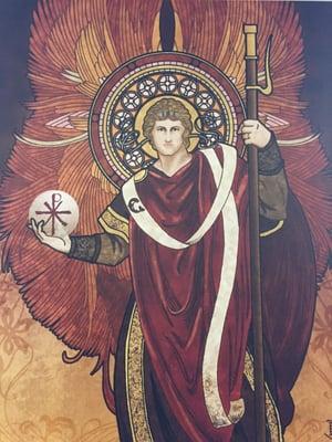 Awesome painting of Rafael the Archangel.