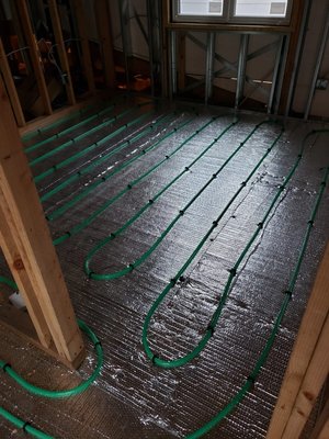 Radiant floor heating