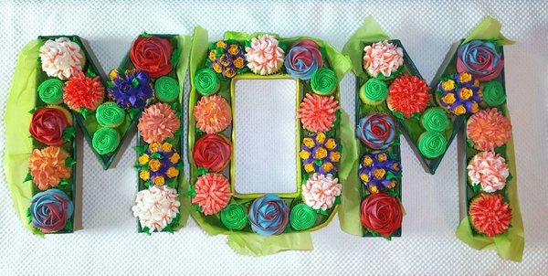 Cupcake Bouquets presented in letter boxes