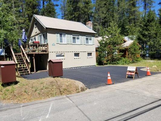 The front driveway recently replaced.