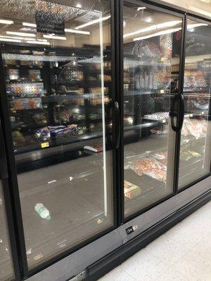 Empty freezers