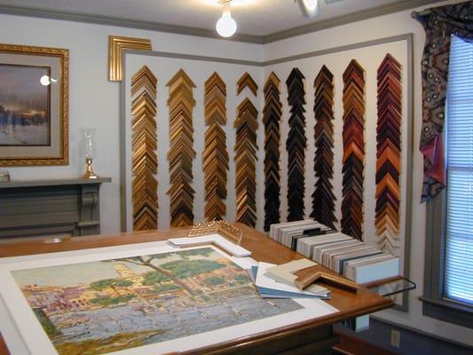 Thousands of combinations of custom framing options