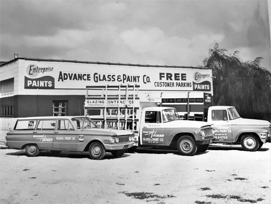 We were originally named Advance Glass and Paint Co.