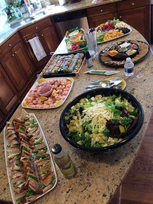 Catering from Wegman's. Fresh, good quality ingredients, and delicious!